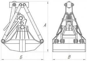 Грейферы для сыпучих грузов Одноканатные, Двухканатные, Трёхканатные, Четырёхканатные, Моторные, 8-800-500-47-26 (Бесплатный звонок по России)