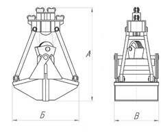 Грейферы для сыпучих грузов Одноканатные, Двухканатные, Трёхканатные, Четырёхканатные, Моторные, 8-800-500-47-26 (Бесплатный звонок по России)
